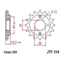 Transmission - Pignon - JTF-525 - 16 Dents