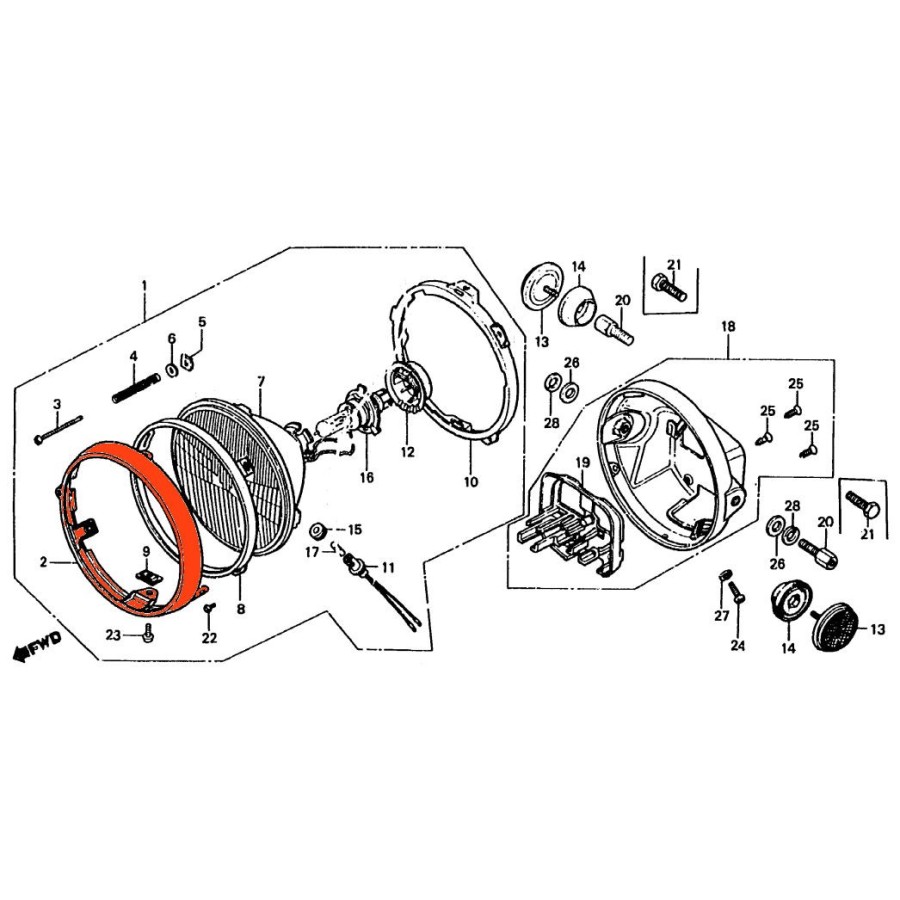 Service Moto Pieces|Embrayage - Disques Lisse - (x7) - 2H7-16325-00 - FJ1100, FJ1200, XS1100|Mecanisne - ressort - roulement|54,90 €