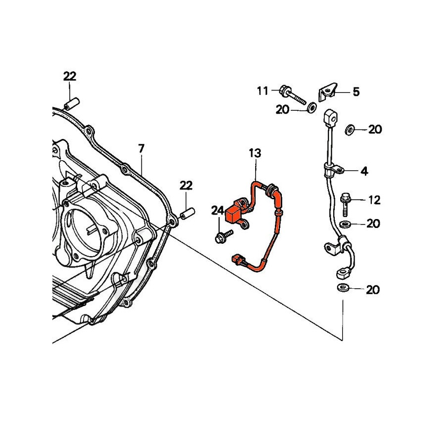 Allumage - Capteur - NX650 - (RD02-RD08)