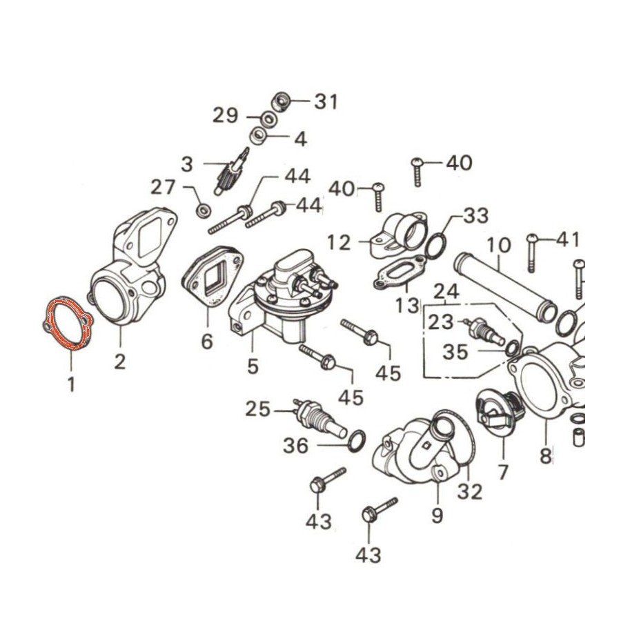 Service Moto Pieces|Pompe a essence - joint de compte tour - GL1000 - GL1100|Pompe a essence|32,00 €