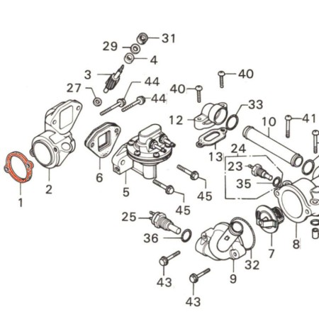 Service Moto Pieces|Pompe a essence - joint de compte tour - GL1000 - GL1100|Pompe a essence|32,00 €