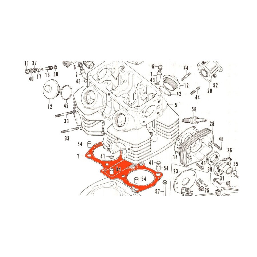 Moteur - Joint de culasse - CB200T