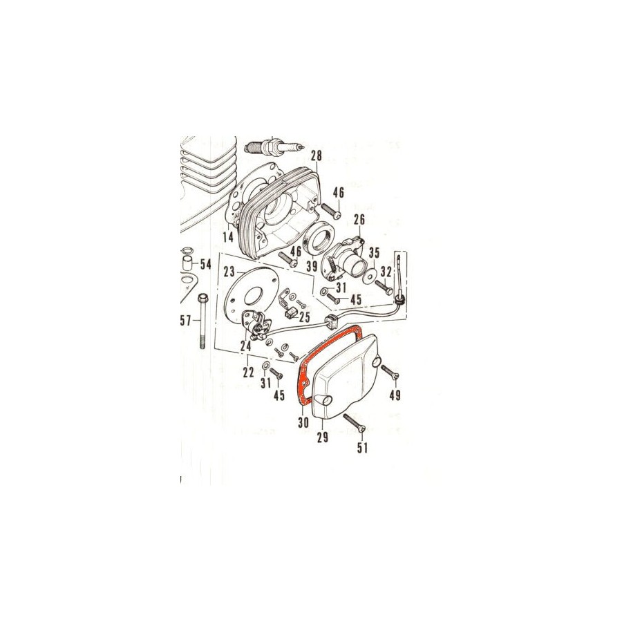 Moteur - Joint de carter - Allumage - CB200