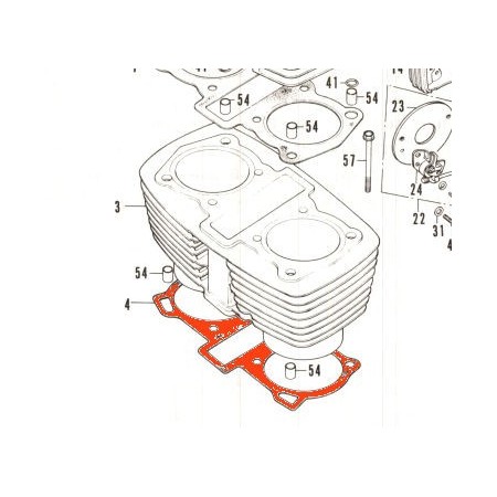 Moteur - Joint d'embase - CB200