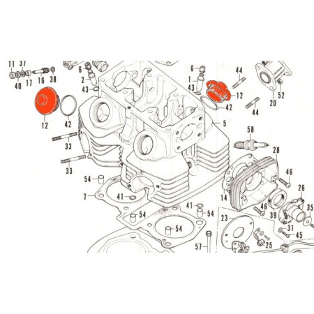 Service Moto Pieces|Moteur - Bouchon de reglage - CB200T - CB200B - CL200|joint carter|7,80 €