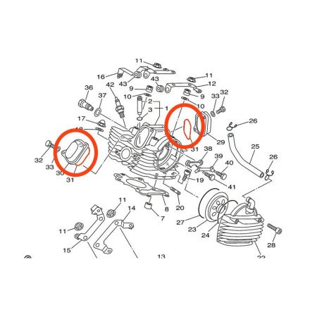 Carter Sup. / filtre huile - Joint Torique - (x1) - ø 60.00 x3.00 mm - 93210-62446