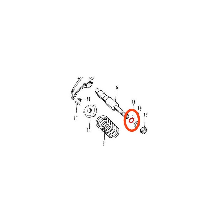 Service Moto Pieces|Moteur - joint torique rectangulaire - CB125 K|Joint Torique|12,80 €