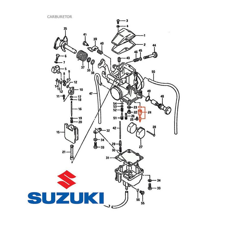 Service Moto Pieces|Carburateur - joint de puit d'aiguille - ø 3.00 x1.70 mm - 214-14147-00 |Pointeau - siege|8,00 €