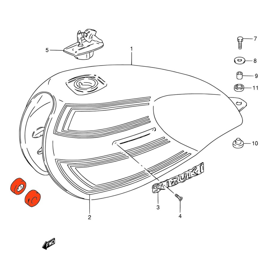 Service Moto Pieces|GS1000 E - (GS1000) 