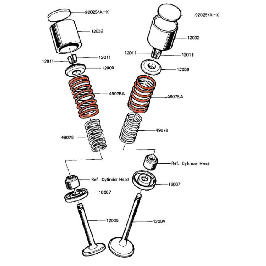 Service Moto Pieces|Moteur - Soupape - Echappement - ø 22.50 - DOKURO - CB900/1100 - VF750|Couvercle culasse - cache culbuteur|16,90 €