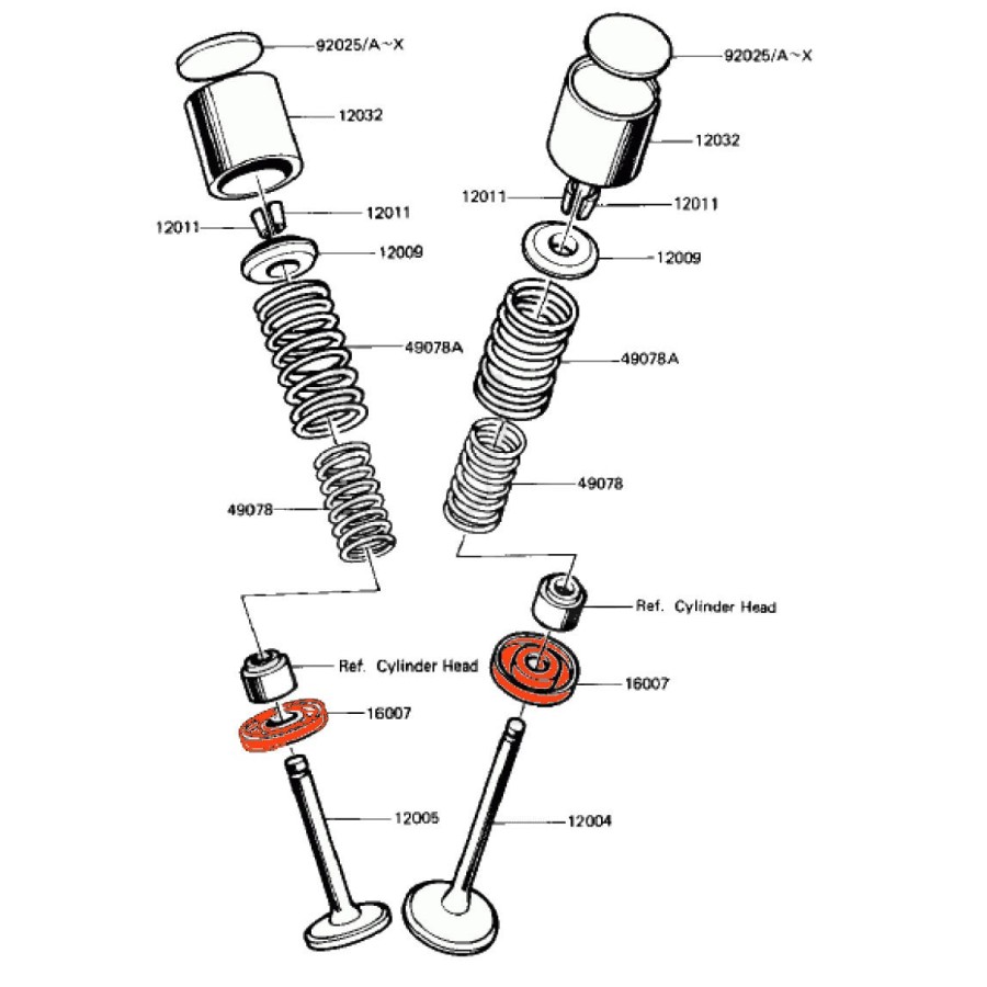 Service Moto Pieces|Moteur- Soupape - Echappement  - HONDA - CB750kz/f - cbx1000 - HONDA|Couvercle culasse - cache culbuteur|64,32 €