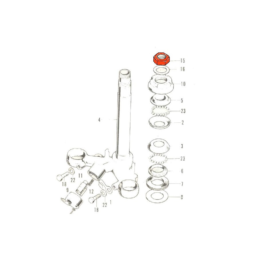 Service Moto Pieces|Fourche - kit de Roulement de colonne de direction -|Direction - Roulement|135,62 €