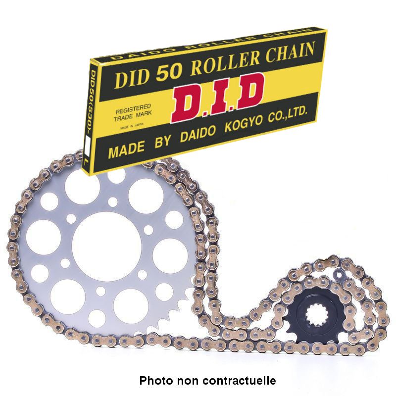 Service Moto Pieces|Transmission - Kit chaine - a clipser - DID-HD 530-096/17/38 - Noir - CB400F|Kit chaine|111,90 €