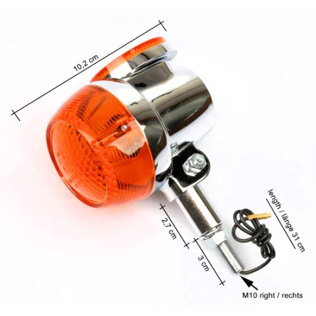 Clignotant - Avant - Droite, Gauche - 35601-31010 - GT185-GT250-GT380-GT550-GT750 - TS185
