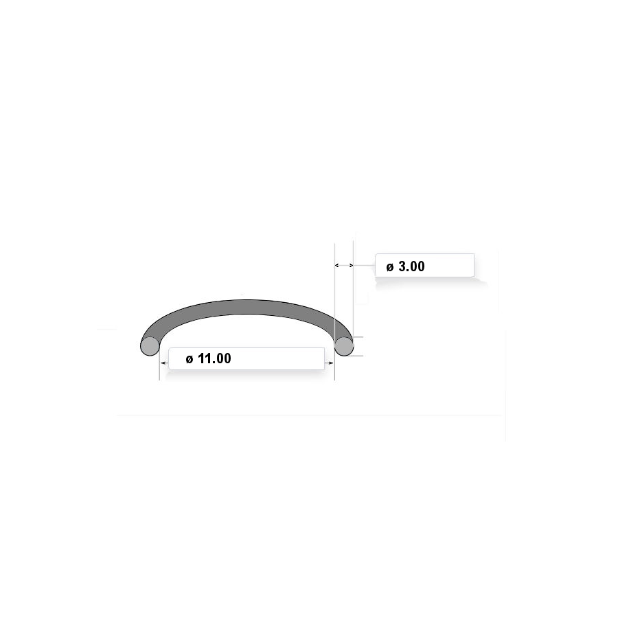 Carburateur - Joint torique - ø 11.00 x3.00 mm - (x1)