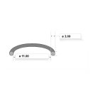 Carburateur - Joint torique - ø 11.00 x3.00 mm - (x1)