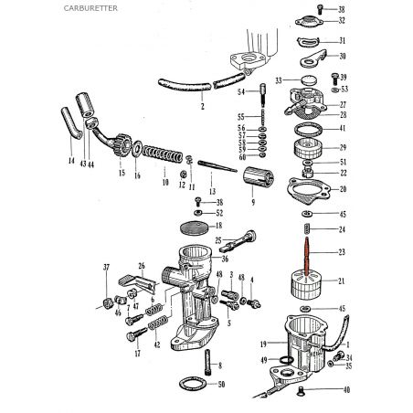 Service Moto Pieces|Carburateur - Axe de flotteur - CZ100|1965 - CZ100|34,90 €