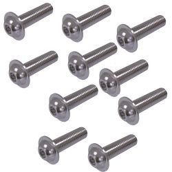 Vis M6 x30mm - ISO 7380 - a collerette - inox A2 - (x10)