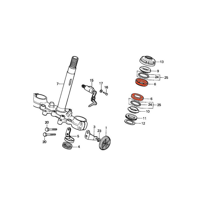 Service Moto Pieces|CM125 C Custom - (JC05) 