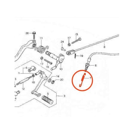 Service Moto Pieces|Frein - Contacteur de frein Arriere - Ressort de Feux stop |Feux stop - Contacteur|3,90 €