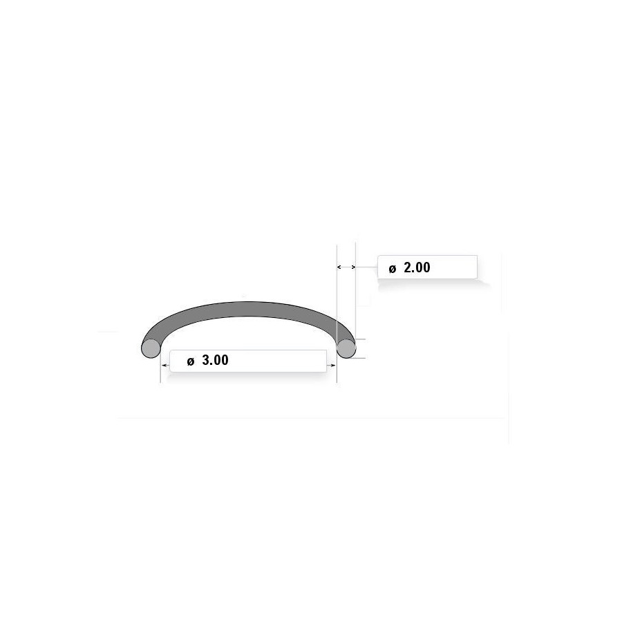 Carburateur - Joint torique de vis - ø 3.00 x2.00mm Carburateur - Joint torique de vis - ø 3.00 x2.00mm