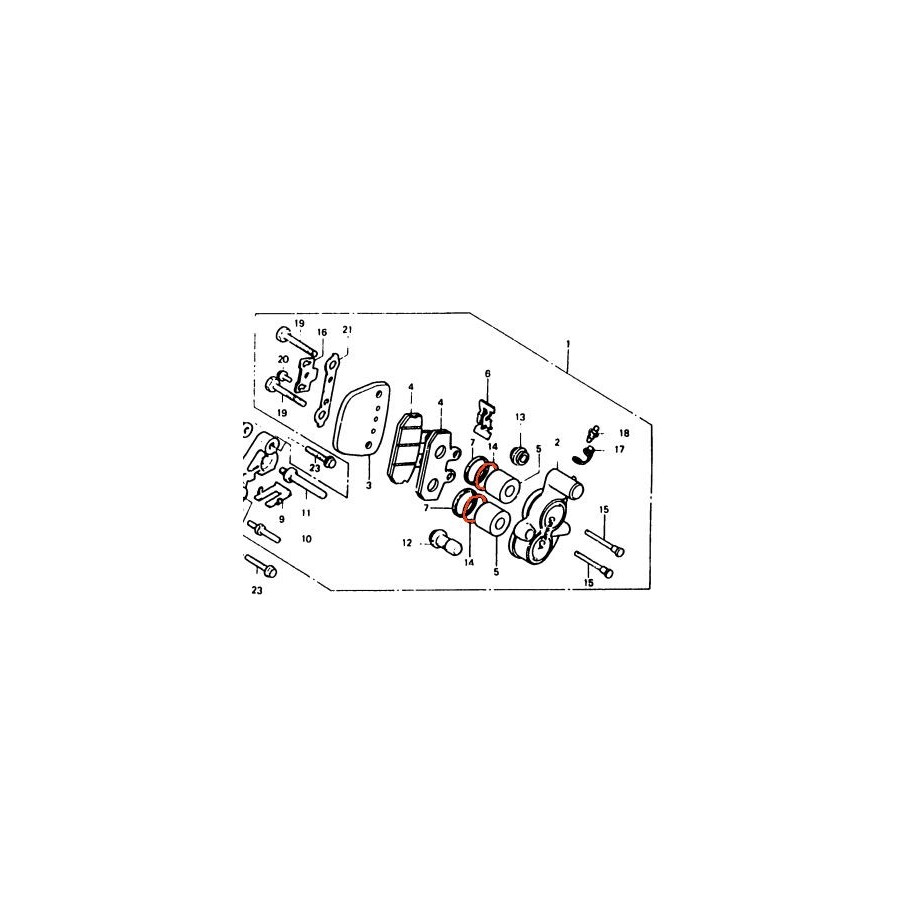 Frein - Etrier - Joint de piston - ø 24.90 - (x1)