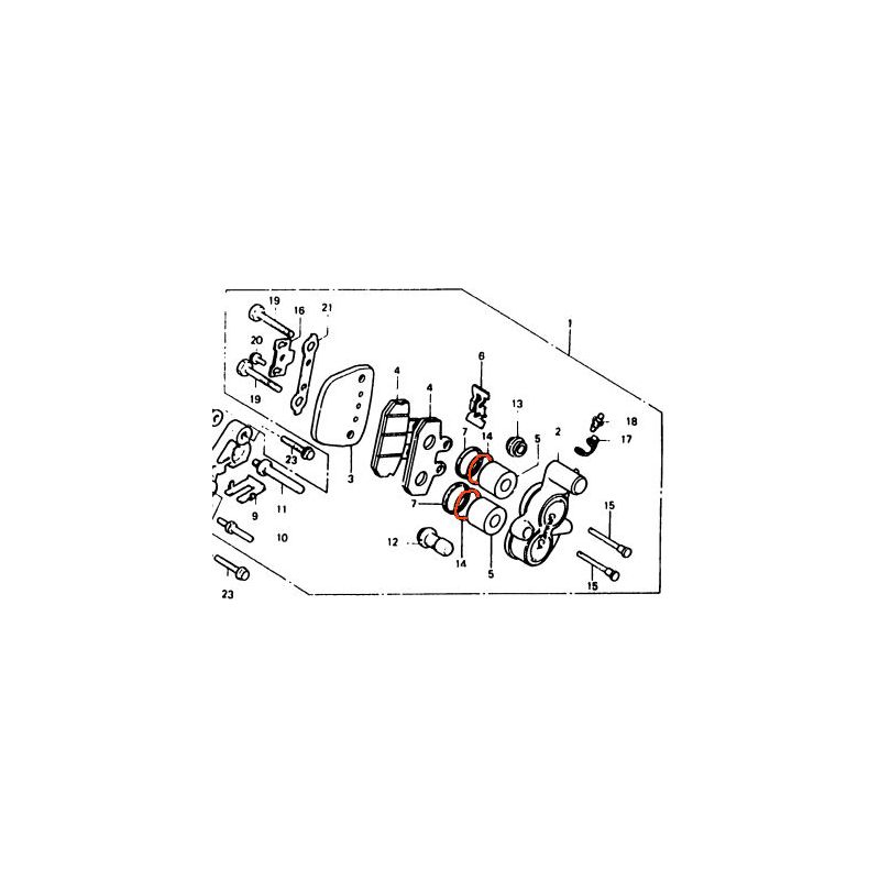 Service Moto Pieces|Frein - Etrier - Joint de piston - ø 24.90 - (x1)|Guidon - Poignée - Levier - Compteur|8,90 €
