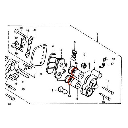 Frein - Etrier - Joint de piston - ø 24.90 - (x1)