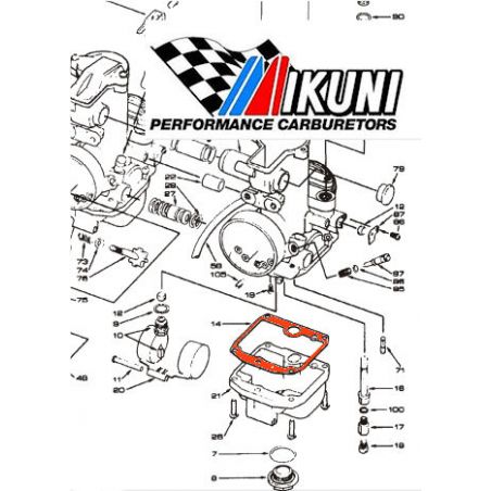 Mikuni - joint de cuve - VM30/257 - Carburateur VM33
