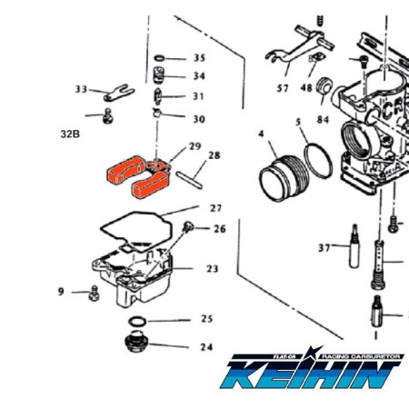 Service Moto Pieces|Carburateur - CR - Flotteur - 1052-818-21|Flotteur|39,90 €