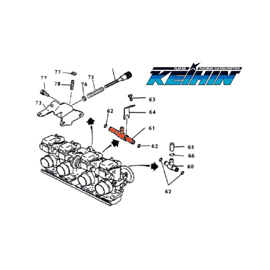 Service Moto Pieces|Carburateur - Té - Raccord de liaison lateral - 1077-804-70|Pointeau - siege|16,90 €