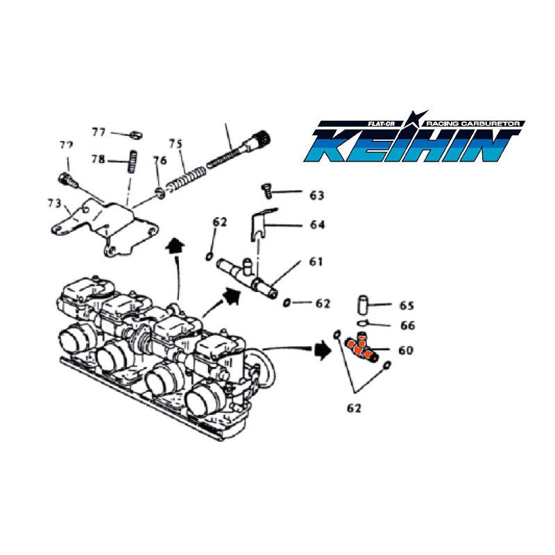 Carburateur - Té - Raccord de liaison lateral - 1077-804-70