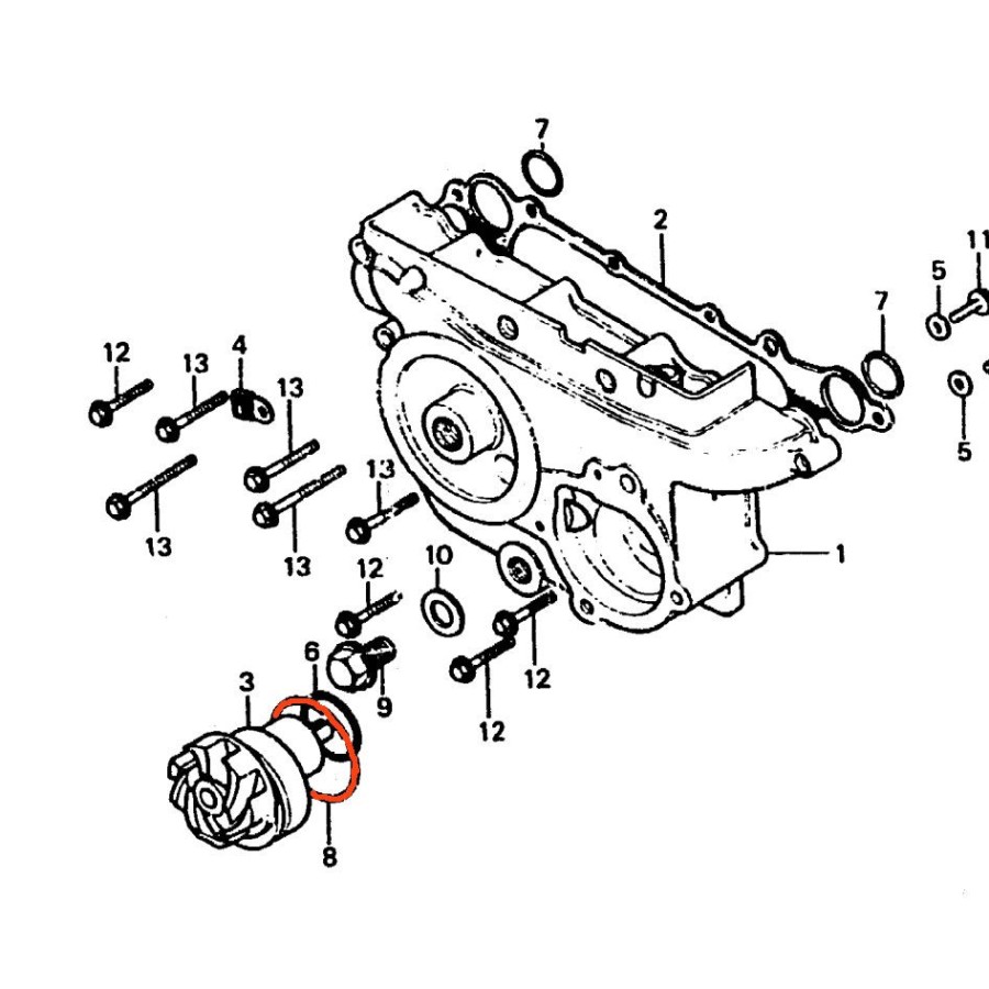 Service Moto Pieces|Moteur - bouchon - Joint torique - ø 30.80 x3.00 mm (x1) -|Joint Torique|1,90 €