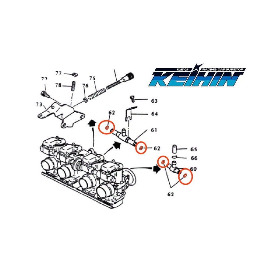 Service Moto Pieces|Carburateur - Té - Raccord de liaison lateral - 1077-804-70|Pointeau - siege|16,90 €