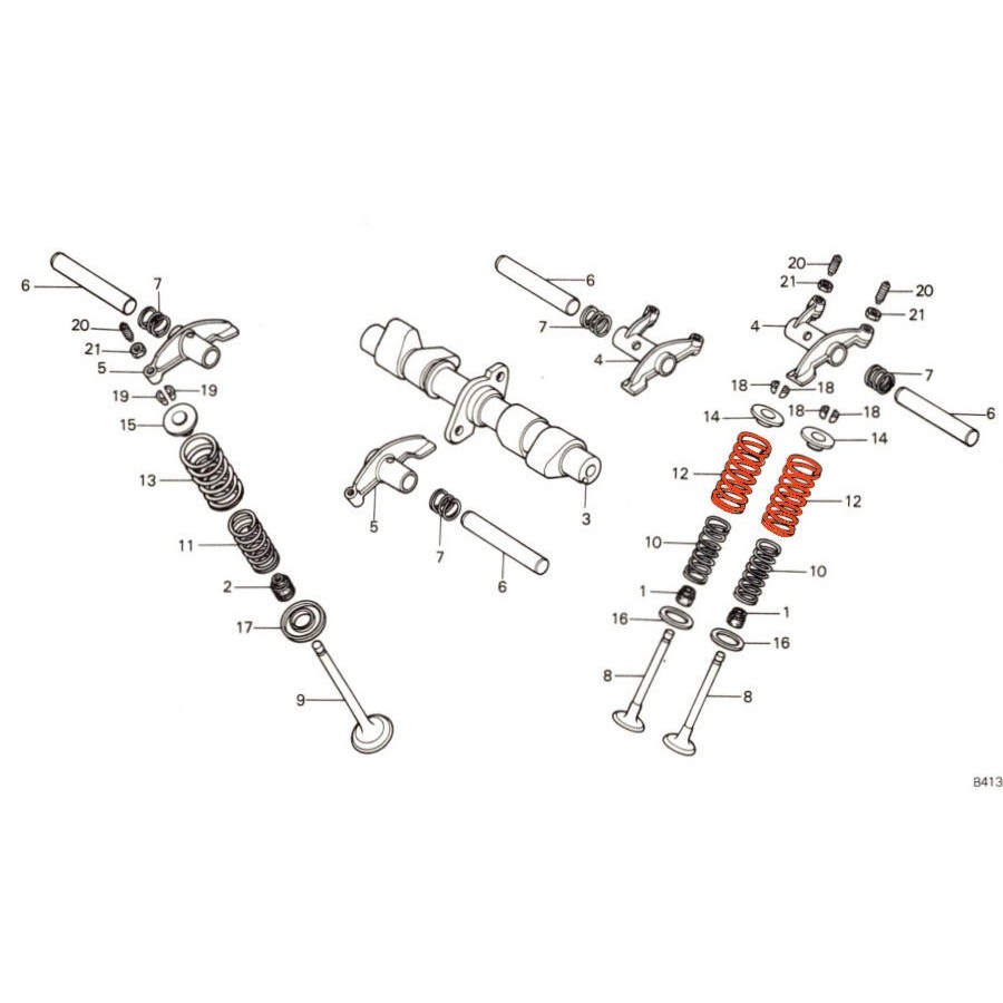 Service Moto Pieces|Moteur - joint de couvercle, cache culbuteur - 11009-1058|Couvercle culasse - cache culbuteur|12,60 €