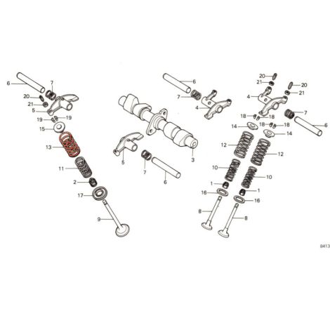 Service Moto Pieces|Couvercle culasse - joint cache culbuteur - CBR1000F|Couvercle culasse - cache culbuteur|41,20 €