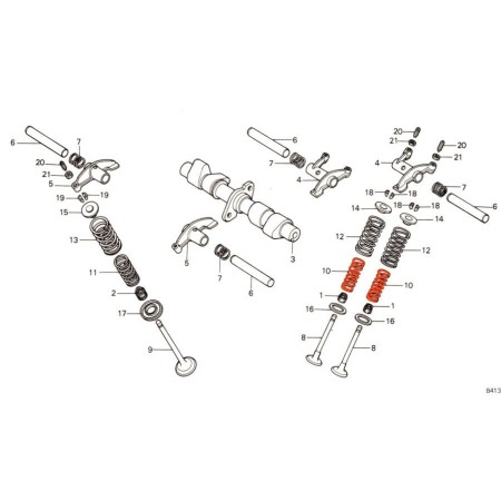 Soupape Admission - Ressort interieur - (x1)