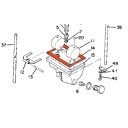 Carburateur - Joint de cuve - 168-14184-00 - 500-14184-00 -  DT1 - DTMX 250 - RDX250 - TDR250