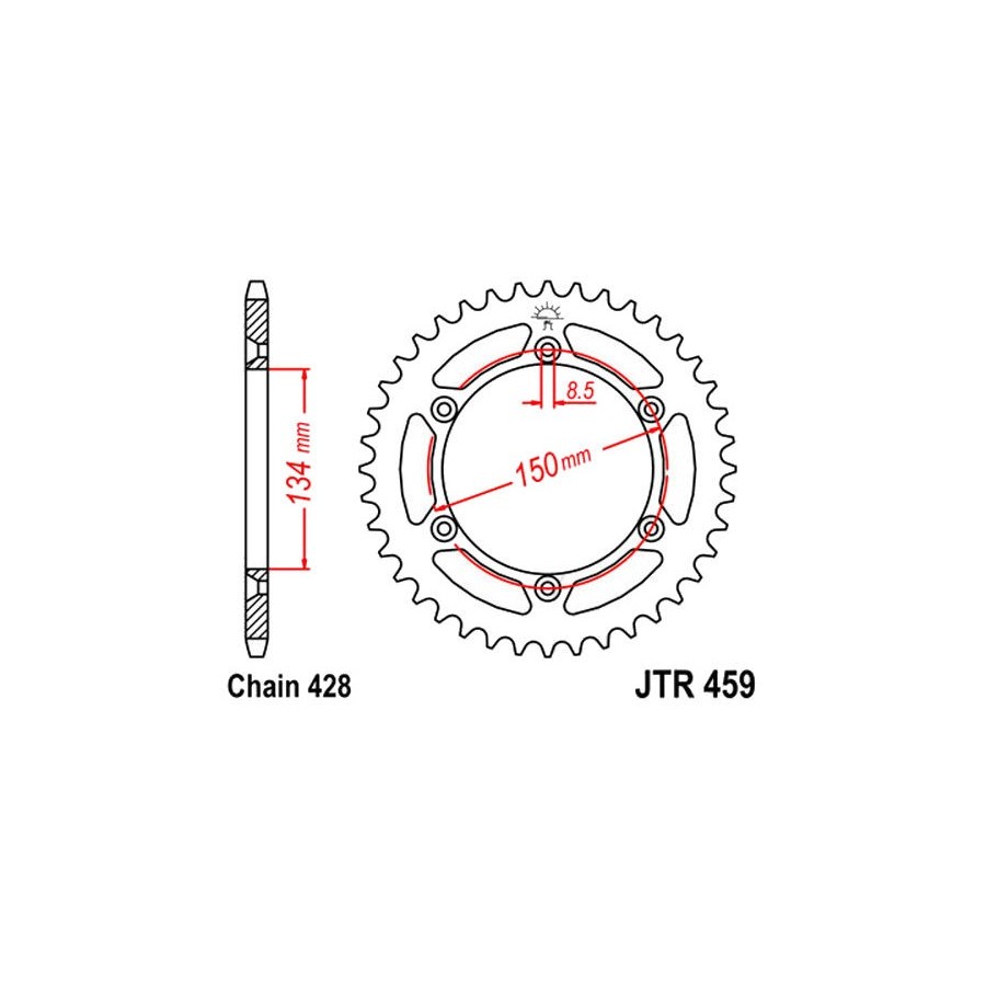 Transmission - Couronne - JTR459 - 52 dents