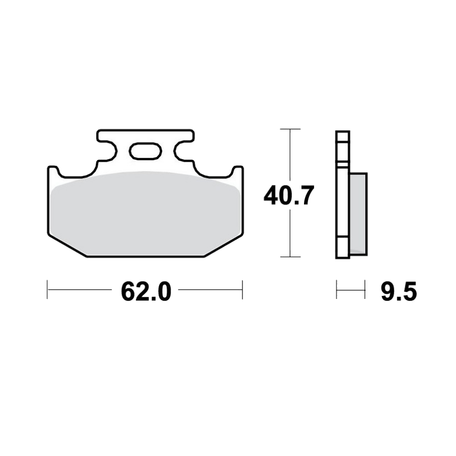 Service Moto Pieces|Frein - Jeu de Plaquettes - BREMBO - 07HO3005 - Organic / Ceramique|Plaquette|42,51 €