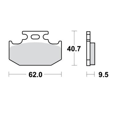 Frein - Plaquette - Organic - FA152