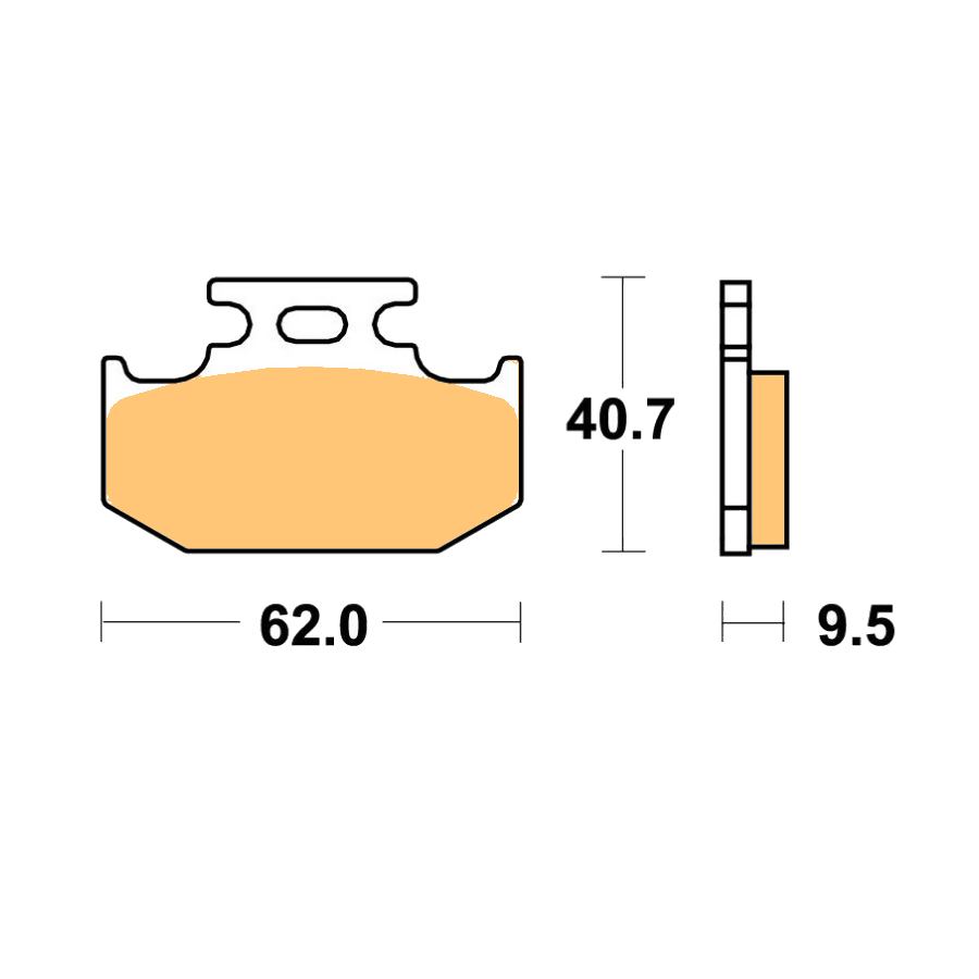 Service Moto Pieces|Frein - Jeu de Plaquettes - EBC - semi-frittée - FA068V - Kawasaki|Plaquette|34,50 €