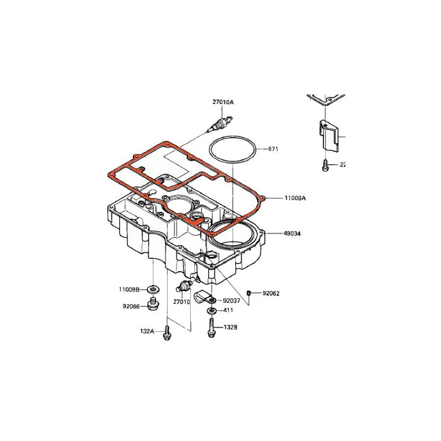 Service Moto Pieces|Carter Embrayage - Joint - CB650 - (RC03-RC05-RC08)|joint carter|6,20 €