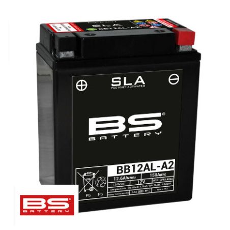 Service Moto Pieces|Batterie - 12v - Acide - BB12AL-A2 SLA- BS |Batterie - Gel - 12Volt|81,20 €