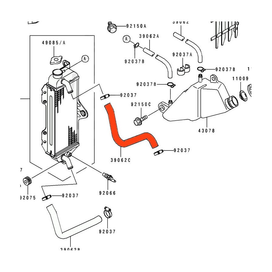 Service Moto Pieces|Carburateur - Membrane de depression - EL250-VN700....VN750 ...|Boisseau - Membrane - Aiguille|13,90 €