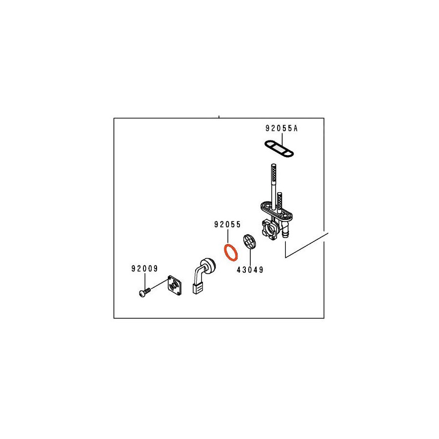 Service Moto Pieces|Robinet de réservoir - KZ750H - GPZ750 - KZ650C - 51023-1039 - 51023-1375 - 51023-1031|04 - robinet|69,90 €