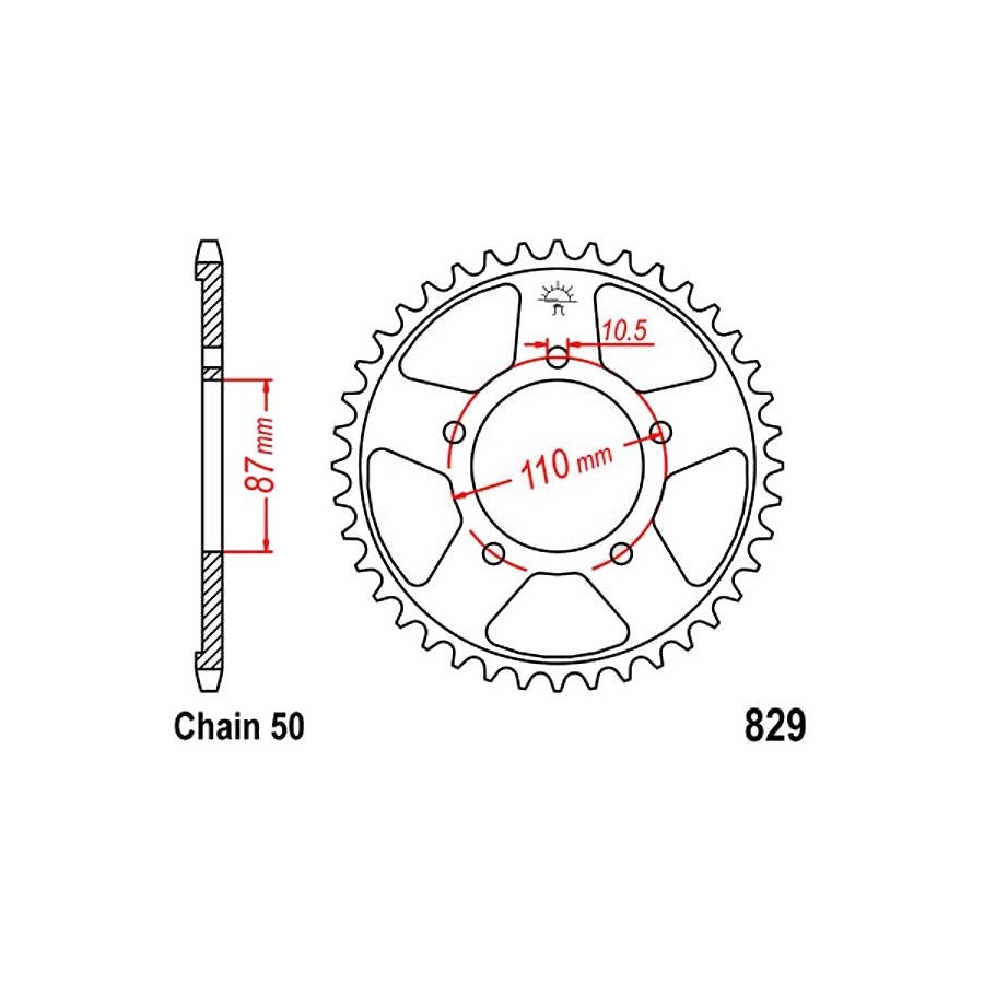 Service Moto Pieces|Transmission - Pignon sortie boite - JTF 333 - 530/16 dents|Chaine 530|21,20 €