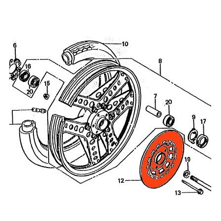 Frein - Disque - CB125 Tdj - 