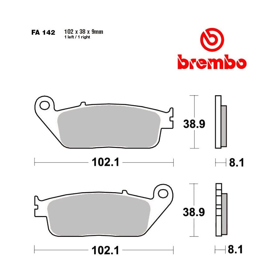 Service Moto Pieces|Frein - Jeu de Plaquettes - EBC - FA-032 - GL1000 - CB750F1|Plaquette|29,90 €