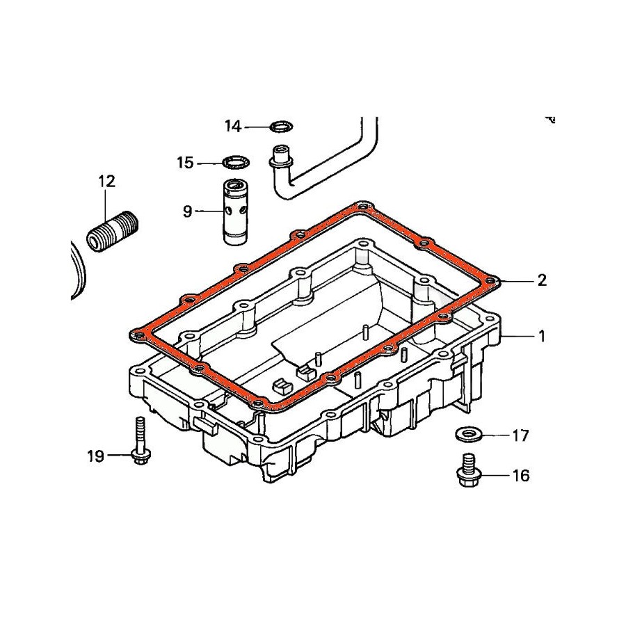 Moteur - Carter Inferieur - joint - CB500 (1994-2000)